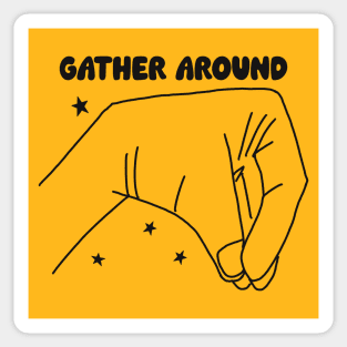 Close In Hand Symbol - Gather Around Sticker